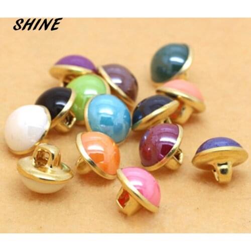 Resin Sewing Buttons Scrapbooking Round Multicolor Single Hole 10mm Dia. 30PCs Costura Botones Decorate bottoni botoes D133AG4