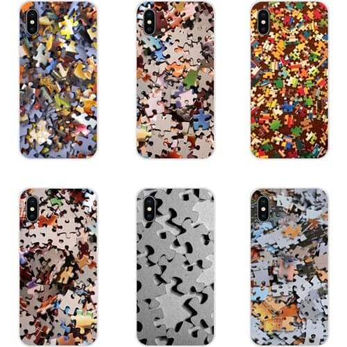 Transparent Clear TPU Case For Huawei G7 G8 P7 P8 P9 P10 P20 P30 Lite Mini Pro P Smart Plus 2017 2018 2019 Jigsaw spirals Puzzle