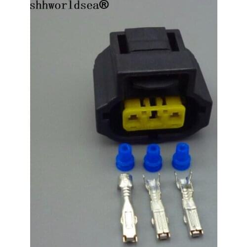 Shhworldsea 3pin 1.8mm female sensor housing plug waterproof electrical automotive connector 184032-1