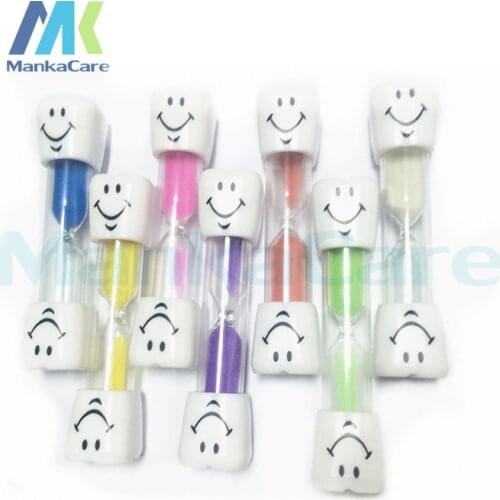 10 pcs Tooth Sand Clock Toothbrush Timer For Brushing Kids Teeth 3 Minutes Smiley Sand Timer Clocks Hourglasses