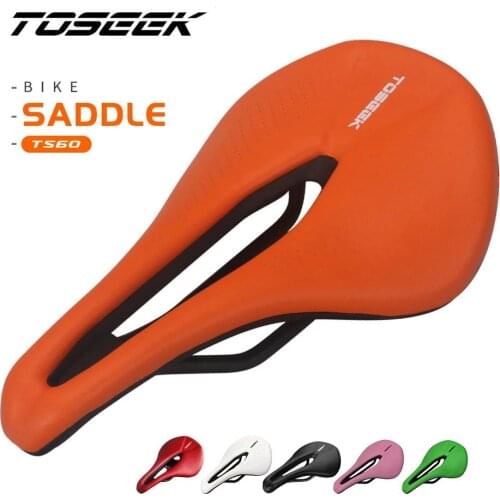 TOSEEK EVA Ultralight Breathable Comfortable Seat Cushion Bike Racing Saddle Bicycle Seat MTB Road Bike Saddle Parts Components