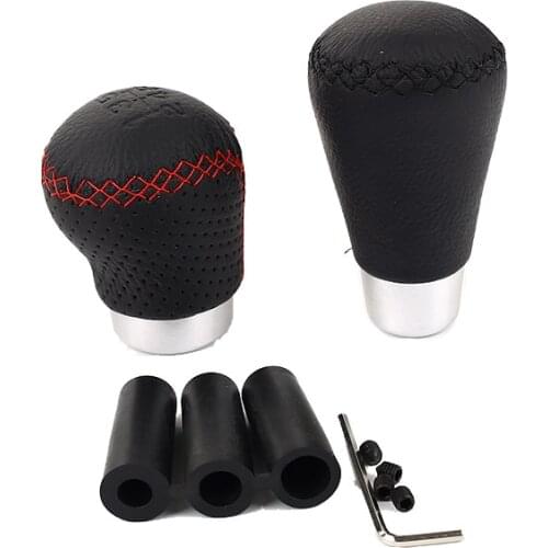 Universal Gear Shift Knob for Gearshift Shifter Stick Lever Headball MT Leather MO 5 speed