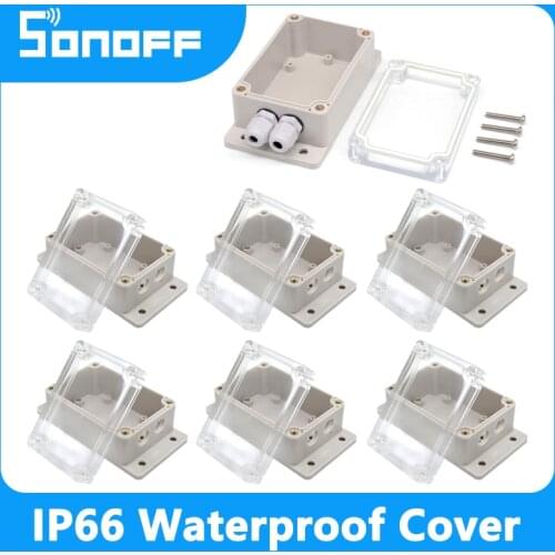 SONOFF IP66 Waterproof Cover Case Junction Box Compatied With Sonoff Basic/Pow/Dual/TH10/TH16/RF Smart Home WiFi Switch New