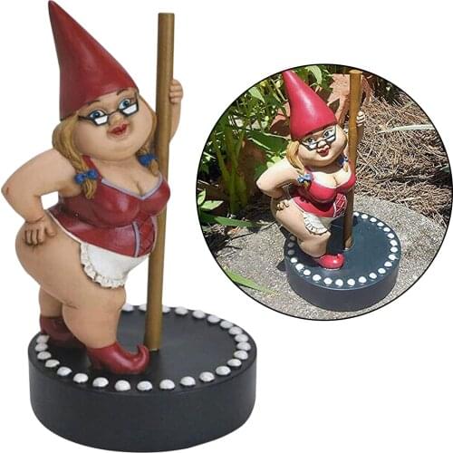 Funny Resin Figurines Naughty Garden Gnome Garden Decoration Statue Gnome Home Figurines Ornaments