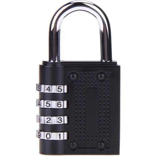 Zinc Alloy Coded Lock 4 Dial Digit Password Lock Suitcase Luggage Code Lock Zinc Alloy Cupboard Cabinet Locker