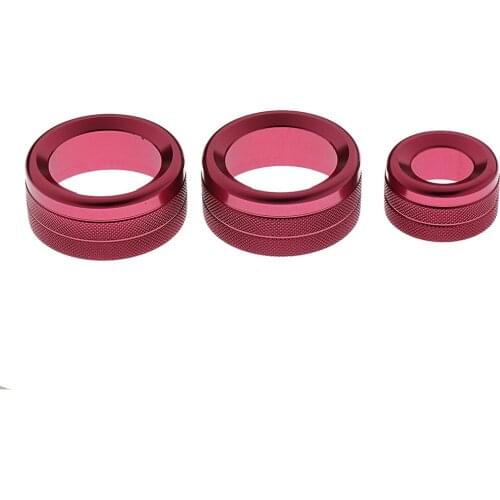3 Pieces Air Condition Button Covers Control Knob Ring for BMW 1 2 3 Series