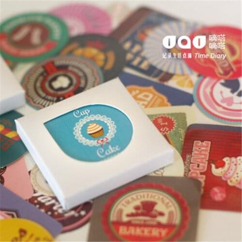 38pcs/box Cake Japanese Memo Stickers Diary Stickers Posted It Kawaii Planner Scrapbooking Stationery Escolar School Supplies
