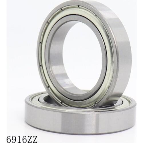 6916ZZ Bearing ABEC-1 (2PCS) 80x110x16MM Metal Seal Metric Thin Section Bearings 61916ZZ 6916ZZ