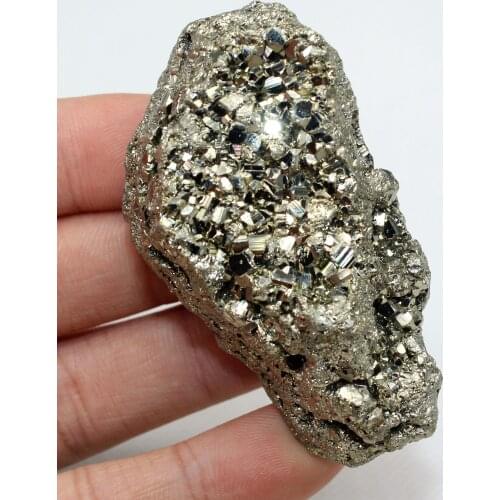 98g Natural Shiny pyrite mineral crystal specimen stones and crystals healing crystals quartz gemstones