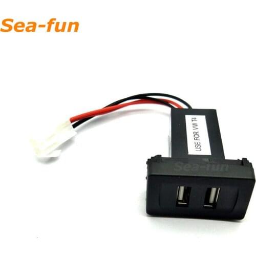 Car Charger USB Charger Car Dual USB Charger Ehicle Inverter For VW for Volkswagen T4 Models 2.1A Car Charger Special Car