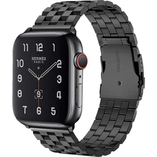 Stainless Steel Wristband for Apple Watch SE Band 44mm 40mm 42mm 38mm Business Metal Bracelet for iWatch Series 6 5 4 3 Strap