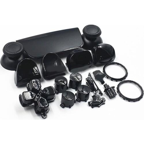 Electroplating Handle Shell Cover Color Bright Buttons Decorative Strip Replacement Case for PS5 Controller DIY Accessories