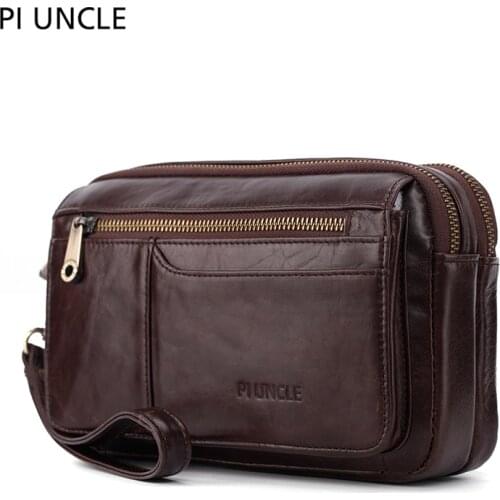 Handbag Mens Leather Long Wallet Mens Passport / Phone Clip Wallet Mens Large Capacity Certificate Bag Brand Mens Business