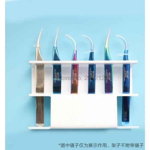 By dhl 200pcs Acrylic Eyelash extension tweezers display Storage Holder 8pcs/6pcs Tweezer Stand Positions eyelash extension hot