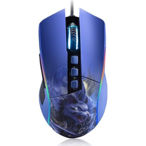Gm52 Gaming Mouse Gaming Wired Mechanical USB Macro Peripheral Notebook Desktop Computer Game Dedicated