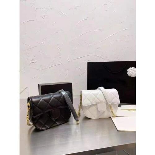 2021 Explosive Leather Small Fragrant Square Womens Bag Fashion Lingge Chain Shoulder Messenger Bag