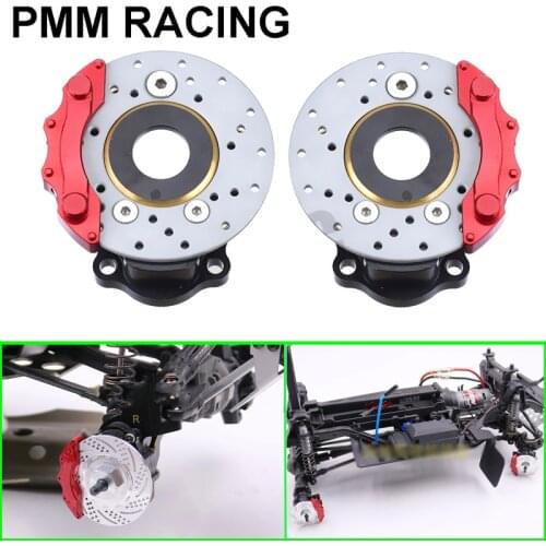 Metal Brass Axis Steering Cup Cover & Brake Disc Caliper for 1/10 RC Crawler Car Traxxas TRX4 TRX6 Bronco TACTICAL UNIT G500 K5