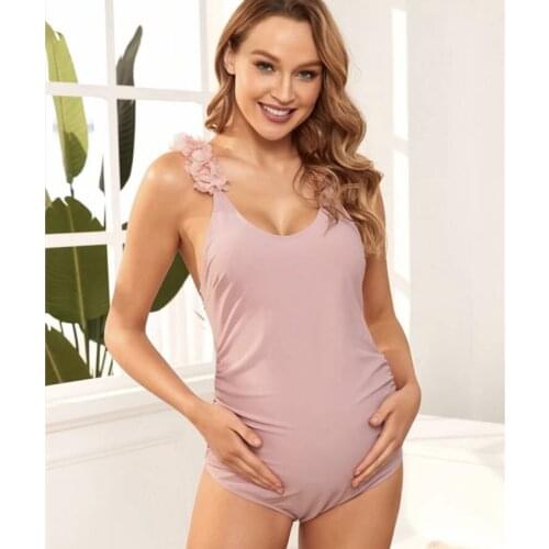 Fashion One Piece Maternity SwimSuit for Pregnant Women Swimwear Premama Sexy Bikini Pregnancy Summer Polyester Beachwear
