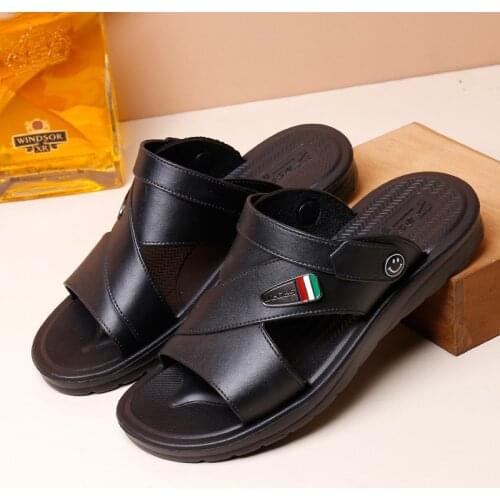 New Sandals Casual Fashion Beach Shoes Thick-soled Breathable Sandals Mens Dual-use Daily Roman Sandals Men