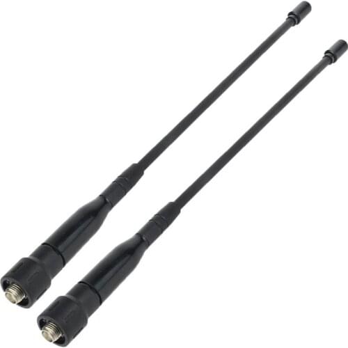 Oppxun 2Pcs NAGOYA PHD-778 SMA-F Telescopic Antenna 144/430MHz 20W for RETEVIS BAOFENG