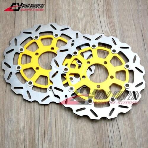 Golden Motorcycle Front Brake Disc Rotor For Suzuki GSXR1000 GSXR 1000 2003-2004 K3 K4 GSXR 600 GSXR600 750 K5 2004-2005