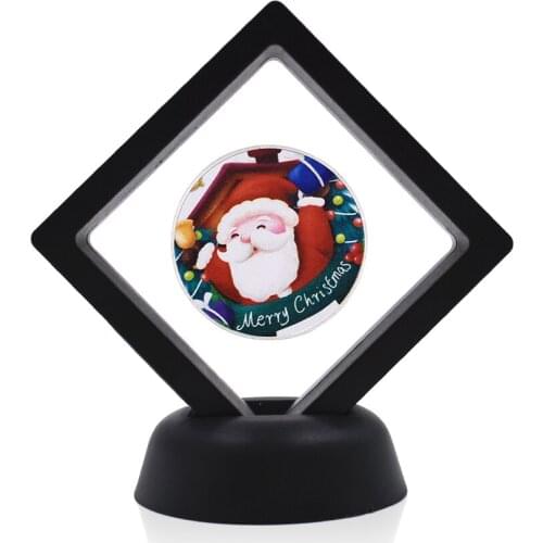 Gifts for the New Year Collectible Coins Christmas Gift Silver Plated Coin Challenge Coin with Box Home Decor