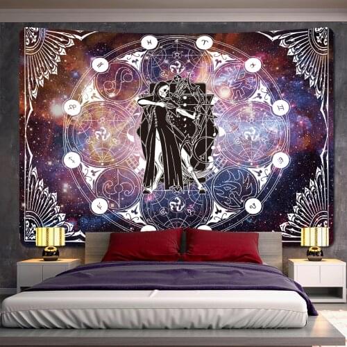 Sun Moon tapestry wall decoration Mandala witchcraft Indian tapestry Bohemian decoration Hippie home decoration mattress