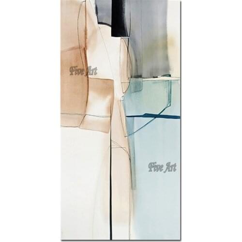 Home Decoration Pieces Pure Hand-painted Office Wall Decor Abstract Oil Painting Canvas Picture Art Study Room Fine Artwork