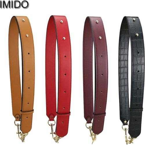 IMIDO 95-120cm Women Handbag Replacement Straps pu Leather Crossbody Shoulder Belt Bag accessory pasek do torebki correas STP138