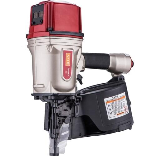 RGN Heavy Duty Coil Nailer CN100 for industrial woodworking with 4 inch coil nails