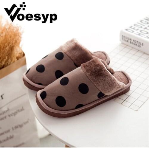 Shoes Man Winter Slippers Cartoon Pink Panther Men Indoor Non-slip Warm Home Shoes Thick-soled Wool Cotton Warm Slippers
