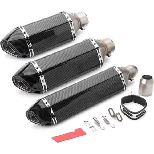 36-51mm Motorcycle Exhaust Ak Universal Muffler Motorbike escape moto Exhaust For ATV R1 R3 R6 CBR250 Nmax155 Nvx155