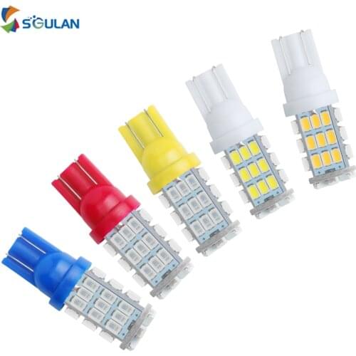 10Pcs Car Led Lights 1206 T10 W5W 194 Auto Interior Reading Lamps License Plate Bulb Red Blue Warm White Motorcycle Signal Diode