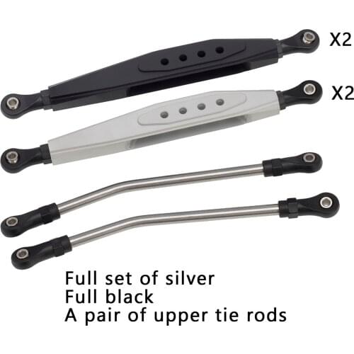 2Pieces Metal Rear Lower Trailing Arm and Linkage Set for Axial RR10 90048 90053 1/10 RC Crawler Car Upgrade Parts