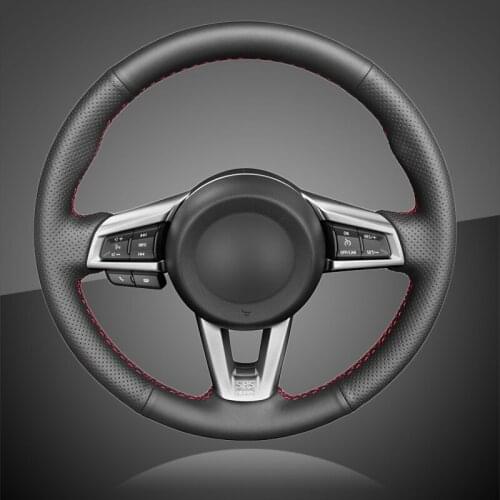 Auto Braiding On The Steering Wheel Cover for Mazda MX-5 2015 2016 2017 2018 2019 2020 Car Braid Wheel Covers