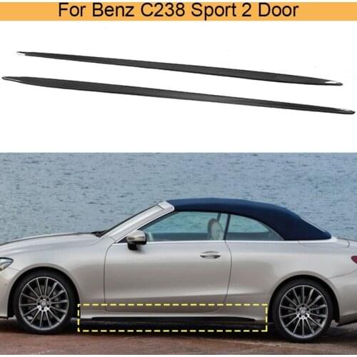 Carbon Fiber Car Side Skirts Body Kits For Mercedes Benz E Class C238 Sport Coupe 2D 2017 2018 E200 E300 E400 E500 Side Skirts