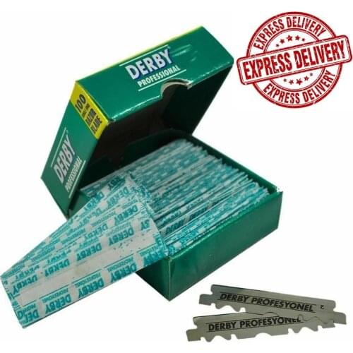 Derby Usta Shavette Razor Blades, 100pcs| Professional Barber Razor | Factory Sale Price | FAST DELIVERY