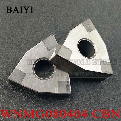 CBN Insert CNC Lathe Cutting Insert WNMG080404 CBN WNMG 080404 Cubic Boron Nitride Machinery Turning Insert for Hard Steel