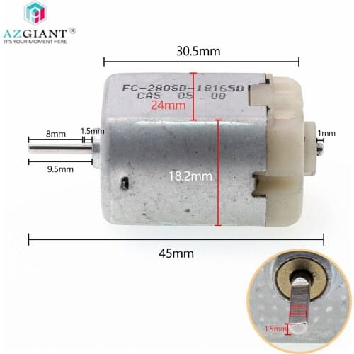 D Cut Shaft Car Central Door Lock Motor for Toyota RAV4 Honda FC-280SD-18165D DC 12V 100ma