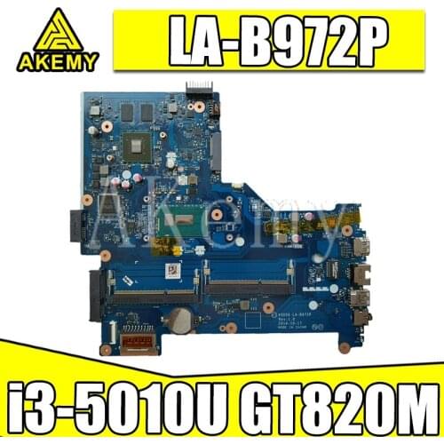 For HP Pavillion 15-R 250 G3 Laptop Motherboard 802302-001 802302-601 ASO56 LA-B972P i3-5010 CPU 820M/2GB GPU