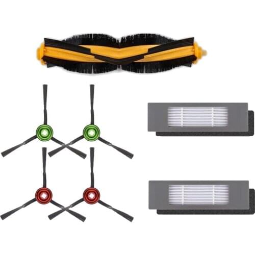 7 Pieces Roller Brush Side Brush Hepa Filter For Ecovacs DEEBOT OZMO T8 N8pro T9AIVI Vacuum Cleaner Robot