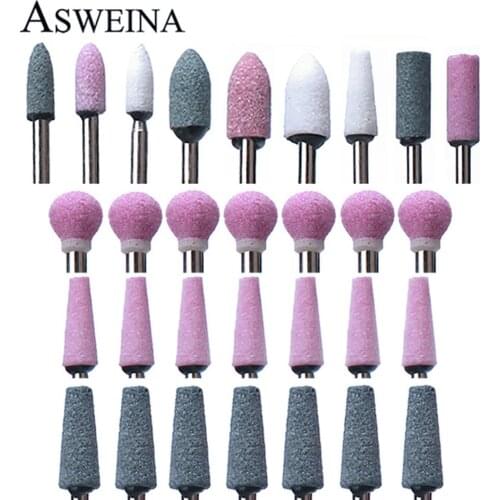 7pc Corundum Milling Cutter Nail Drill Bit Manicure Machine Bits Rotary Files Apparatus for Manicure Accessories Tools