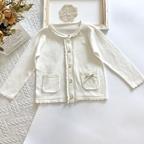 Baby Girls Cardigan Sweaters Autumn Cotton Top Baby Children Clothing Girls Knitted Cardigan Sweater Kids Autumn Spring Clothes