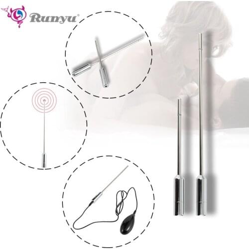Hot Electric Stainless Male Penis Plug Tube Urethral Stretcher Irritation Rod Urethral Sound Catheter Dilator Male Penis Massage