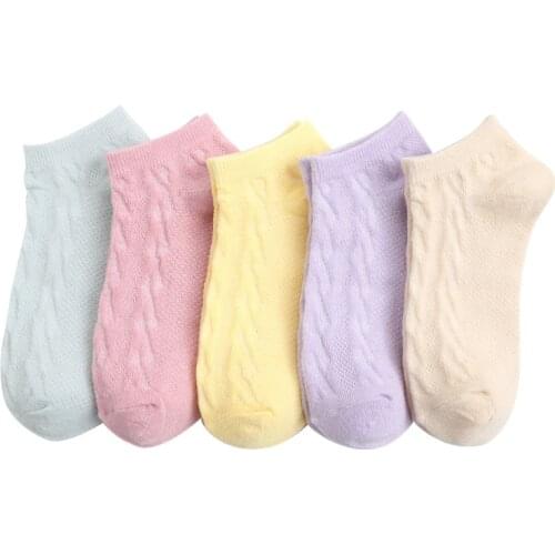 10 Piece=5 Pairs/lot Cute Animal Spring Women Socks Set Korean Style Funny Cat Dog Panda Low Cut Ankle Short Sox Happy Size34-40
