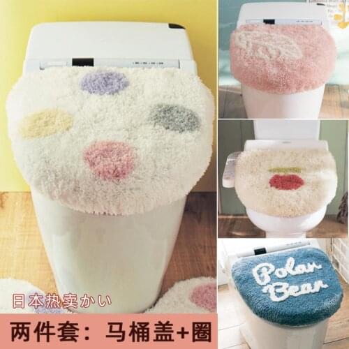 Seat Cover Toilet Mat Luxury Christmas Bathroom Decor Sanitizing Mat Bathroom Assesories Set Soft Tapa De Inodoro Home Eg50mt