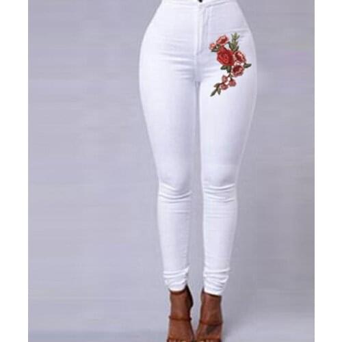 Lanxirui Women's Jeans With Embroidery