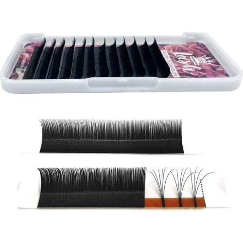 Hot selling 2d-6d Magnetic Camellia Lashes 1s Blooming Eyelash Extensions Individual Mink Russian Volume Cilia Silk Lash