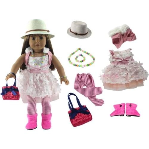 Fashion Doll Clothes Set Outfit for 18 inch American Doll Casual Clothes american doll accessories A variety of options