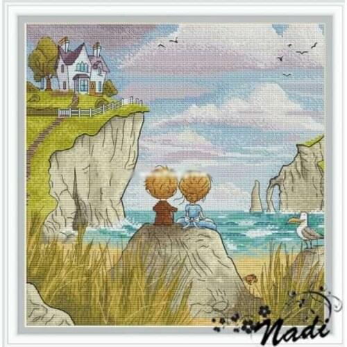 Together Cross Stitch Kit Packages Counted Cross-Stitching Kits New Pattern NOT PRINTED Cross stich Painting Set